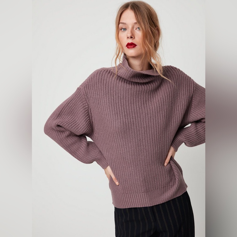 Aritzia Wilfred Montpellier Turtleneck Sweater, Size XXS, Color Cabana, …